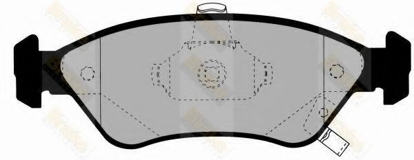 Комплект тормозных колодок, дисковый тормоз Brake ENGINEERING PA1351