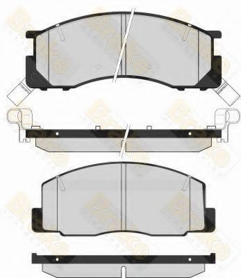 Комплект тормозных колодок, дисковый тормоз Brake ENGINEERING PA1617