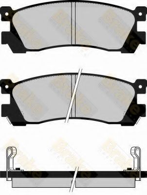 Комплект тормозных колодок, дисковый тормоз Brake ENGINEERING PA551