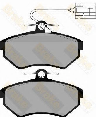 Комплект тормозных колодок, дисковый тормоз Brake ENGINEERING PA872