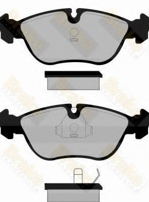 Комплект тормозных колодок, дисковый тормоз Brake ENGINEERING PA878
