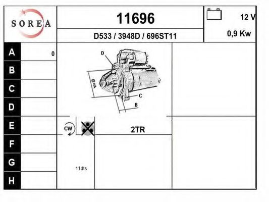 Стартер EAI 11696
