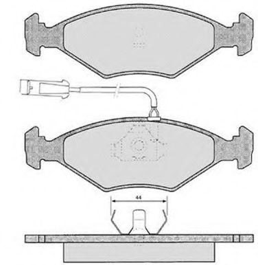 Комплект тормозных колодок, дисковый тормоз RAICAM 3312
