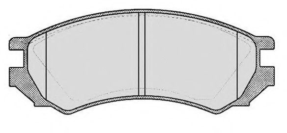 Комплект тормозных колодок, дисковый тормоз RAICAM RA.0412.0
