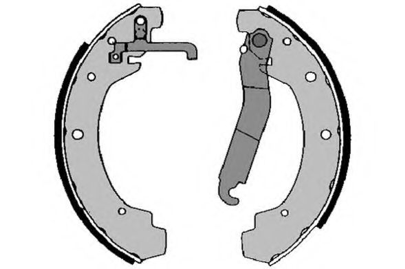 Комплект тормозных колодок DELPHI 1300
