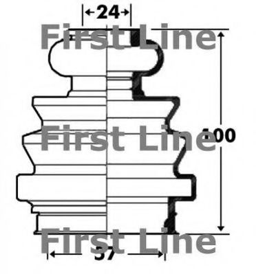 Пыльник, приводной вал FIRST LINE FCB2716