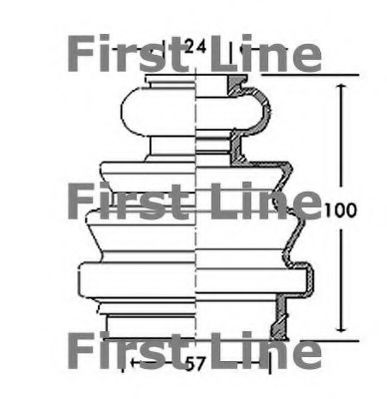 Пыльник, приводной вал FIRST LINE FCB2718