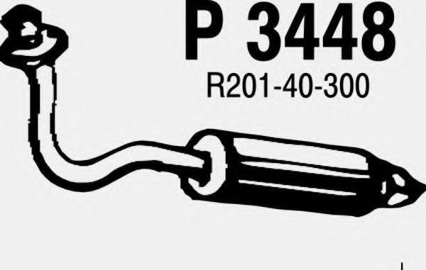 Предглушитель выхлопных газов FENNO P3448