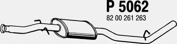 Средний глушитель выхлопных газов FENNO P5062