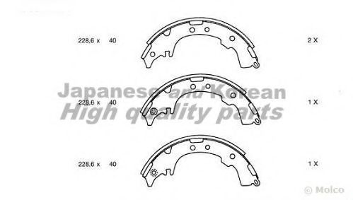 Комплект тормозных колодок ASHUKI 1050-8602
