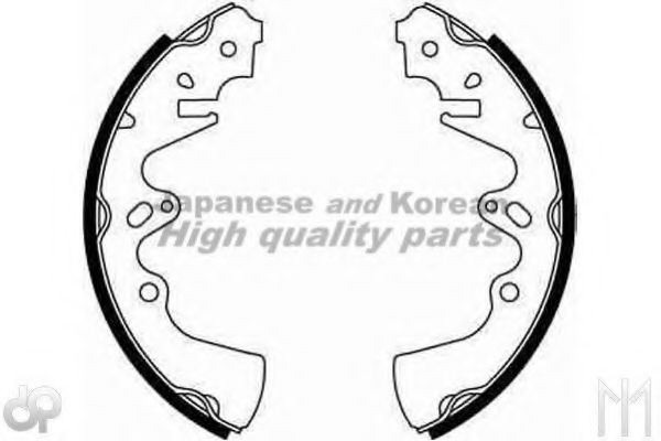 Комплект тормозных колодок ASHUKI M076-01