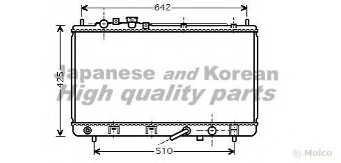 Радиатор, охлаждение двигателя ASHUKI M559-76