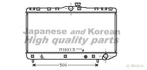 Радиатор, охлаждение двигателя ASHUKI T552-10