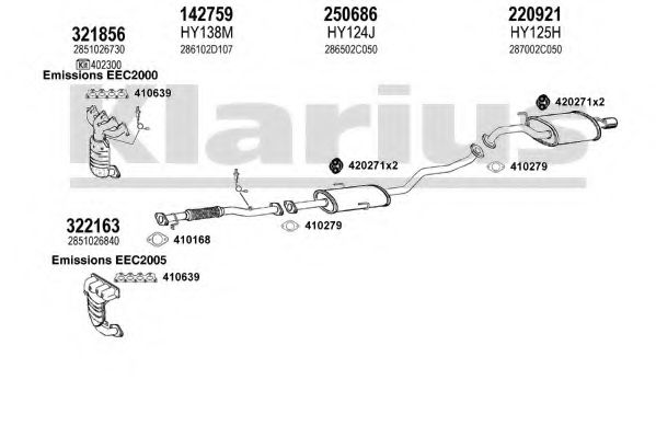 Система выпуска ОГ KLARIUS 450093E