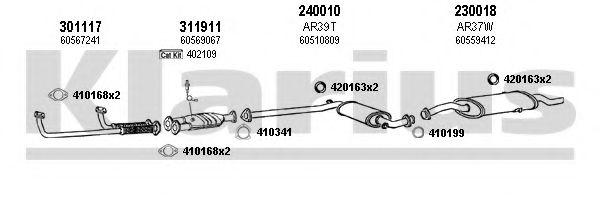 Система выпуска ОГ KLARIUS 030014E