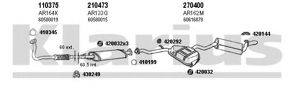 Система выпуска ОГ KLARIUS 030145E