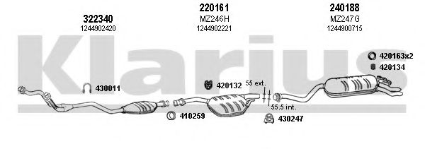 Система выпуска ОГ KLARIUS 600356E