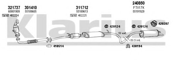 Система выпуска ОГ KLARIUS 330876E