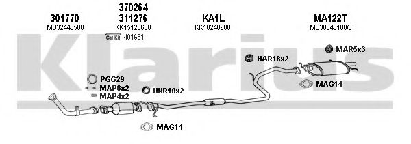 Система выпуска ОГ KLARIUS 500001U