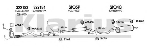 Система выпуска ОГ KLARIUS 780109U