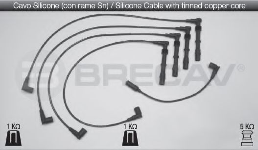 Комплект проводов зажигания BRECAV 02518