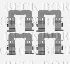 Комплектующие, колодки дискового тормоза BORG & BECK BBK1591