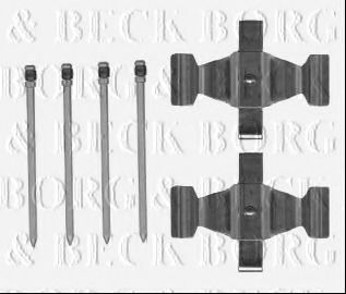 Комплектующие, колодки дискового тормоза BORG & BECK BBK1570