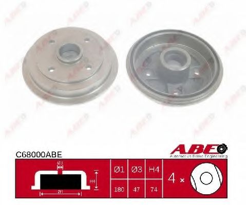 Тормозной барабан ABE C68000ABE