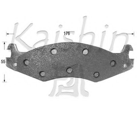 Комплект тормозных колодок, дисковый тормоз KAISHIN D10005