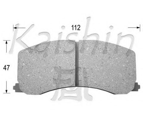 Комплект тормозных колодок, дисковый тормоз KAISHIN D9025