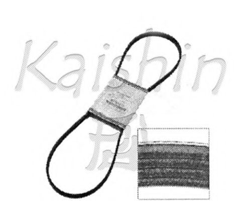 Комплект прокладок, блок-картер двигателя KAISHIN MD368858