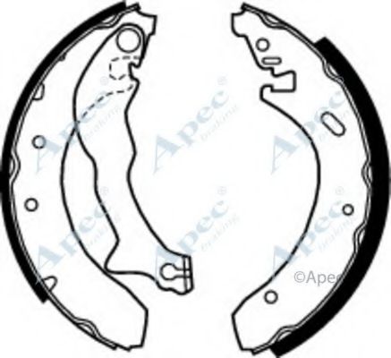 Тормозные колодки APEC braking SHU510