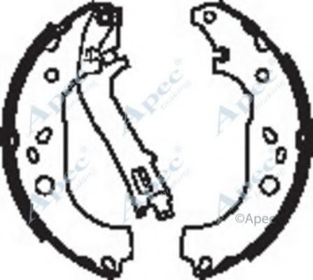 Тормозные колодки APEC braking SHU686