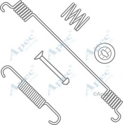 Комплектующие, тормозная колодка APEC braking KIT2021