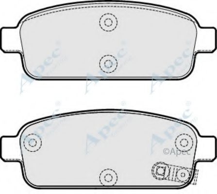 Комплект тормозных колодок, дисковый тормоз APEC braking PAD1773