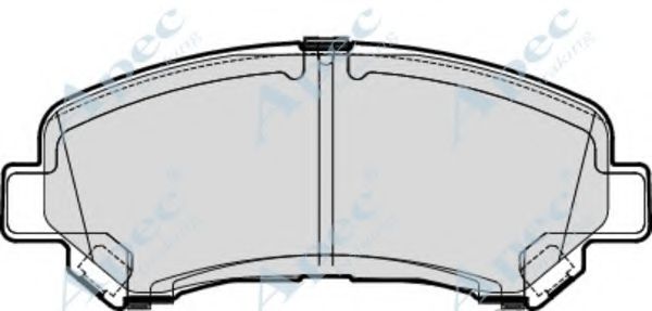 Комплект тормозных колодок, дисковый тормоз APEC braking PAD1869