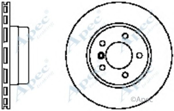 Тормозной диск APEC braking DSK2256