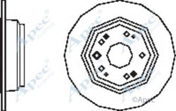 Тормозной диск APEC braking DSK2494