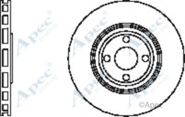 Тормозной диск APEC braking DSK2537
