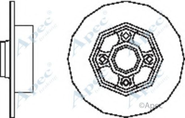 Тормозной диск APEC braking DSK2550