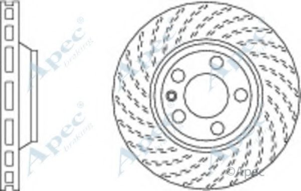 Тормозной диск APEC braking DSK2310