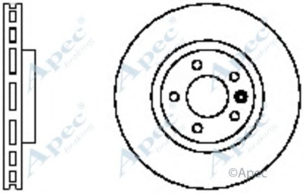 Тормозной диск APEC braking DSK2323