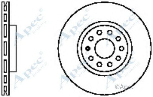 Тормозной диск APEC braking DSK2338