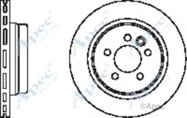 Тормозной диск APEC braking DSK2373