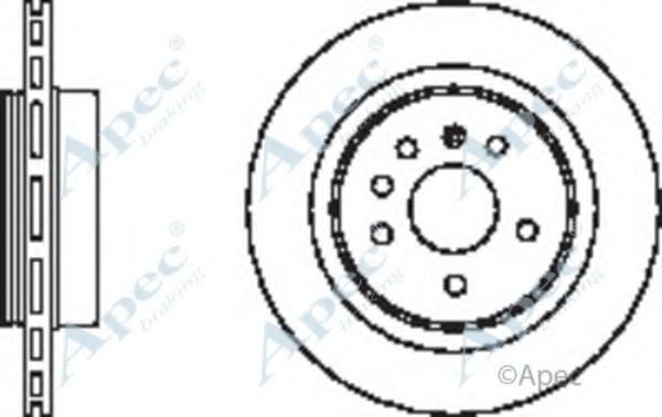 Тормозной диск APEC braking DSK2419
