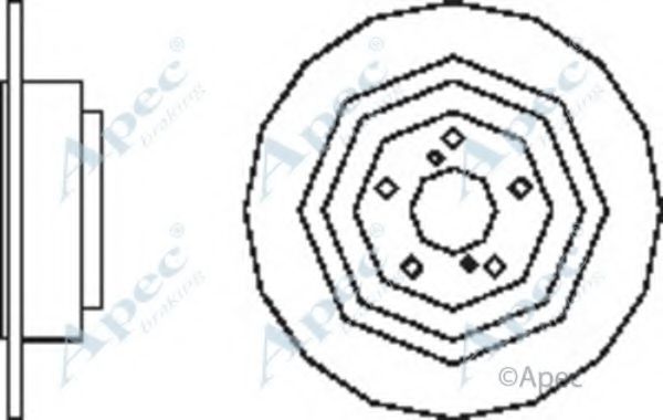 Тормозной диск APEC braking DSK2609