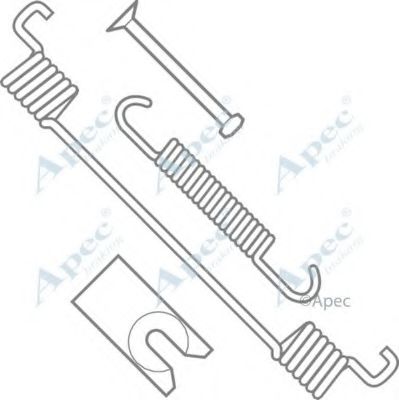 Комплектующие, тормозная колодка APEC braking KIT983