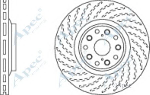 Тормозной диск APEC braking DSK2827