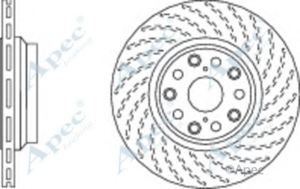 Тормозной диск APEC braking DSK2830