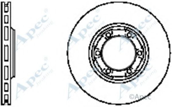 Тормозной диск APEC braking DSK755